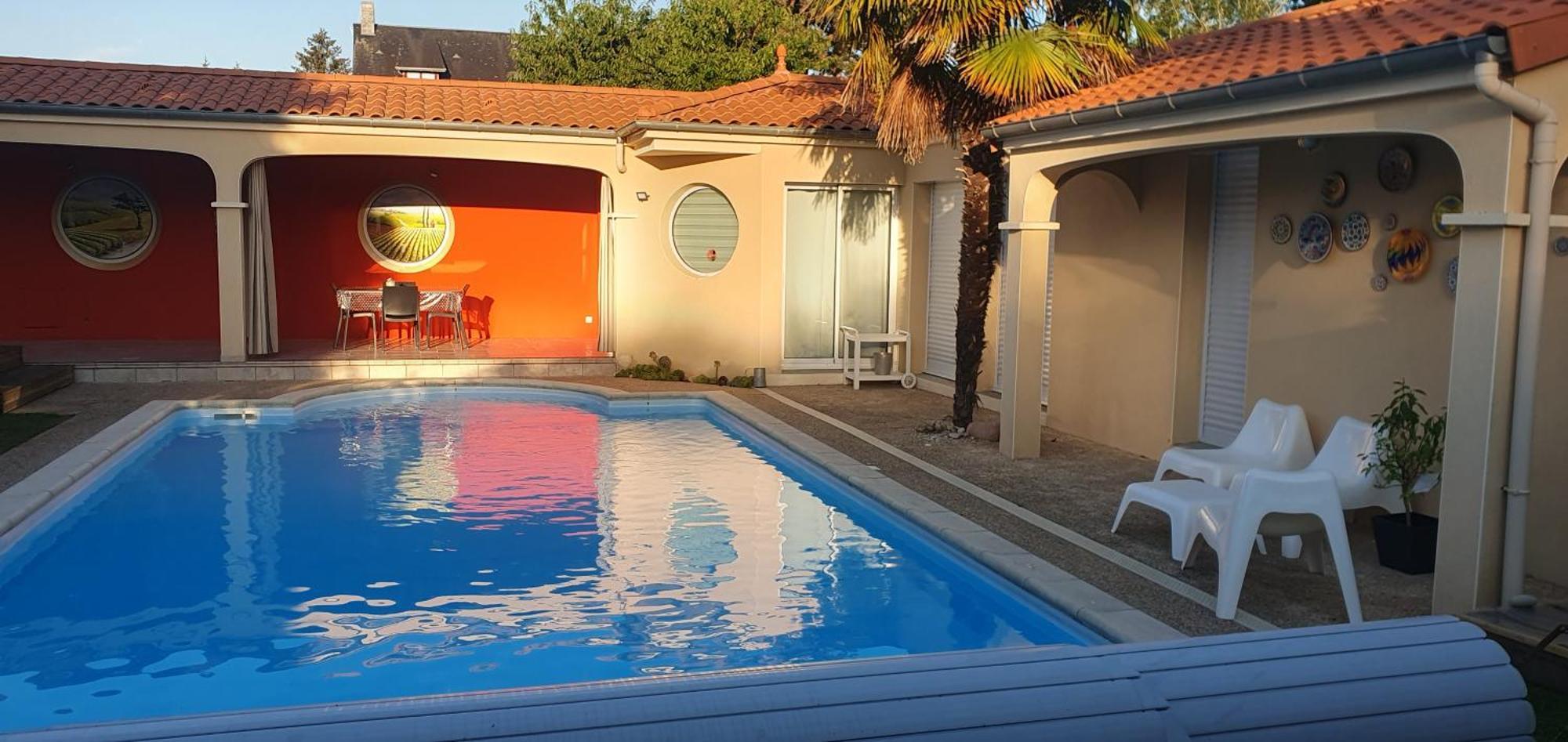 Gite Calme #2 Ou 3 Pers #Piscine #Cholet #Wifi Haut Debit #Travailleurs Thales Lacroix Et Autres Entreprises #Petits Dejeuners Et Repas Possibles Sur Demande Le May-sur-Evre Luaran gambar